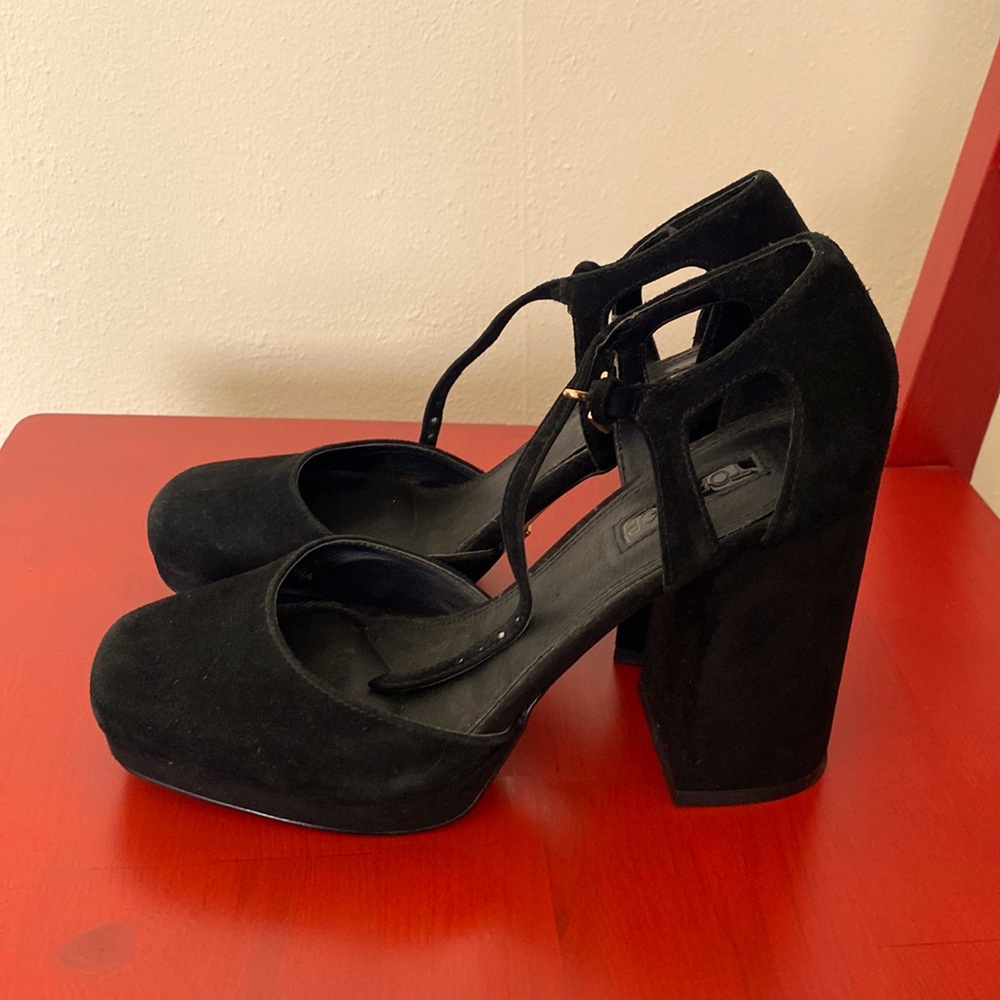 Topshop suede heels